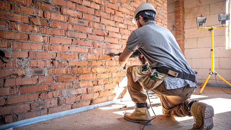 Trade professionals doing real work
