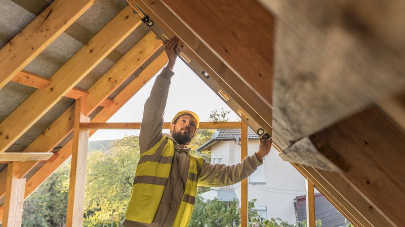 Carpenter on roof